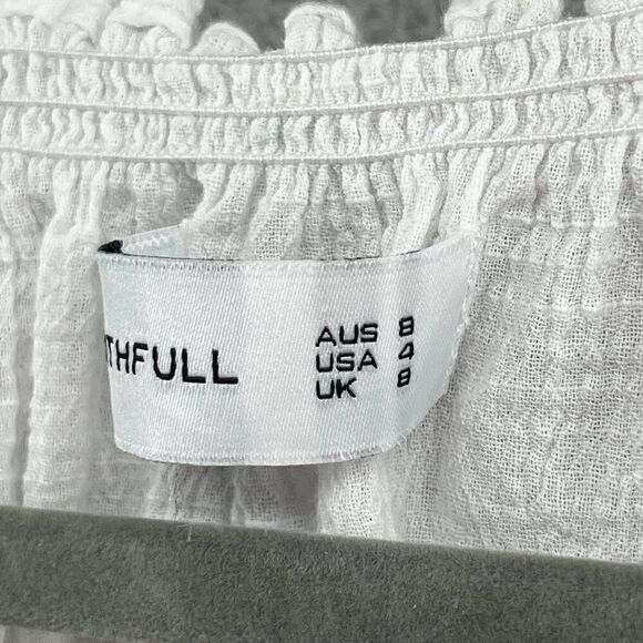 faithfull the brand blouse top tassels boho peasant resort beachy size 4 - Picture 12 of 12